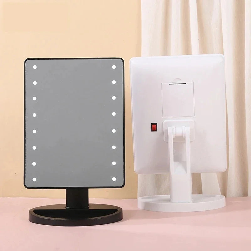 16 LED Desktop Makeup Mirror with Night Light