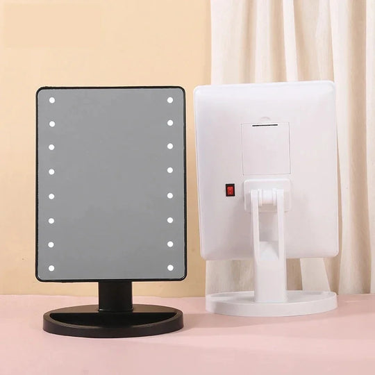 16 LED Desktop Makeup Mirror with Night Light