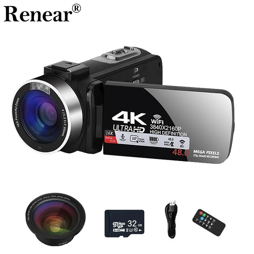 4K Professional Video Camera Camcorder