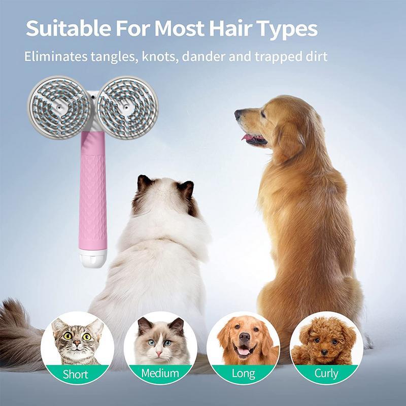Double-Headed Pet Brush with Negative Ion
