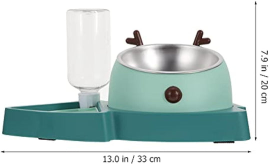 Slow Feeding Pet Bowl with Detachable Water Tray