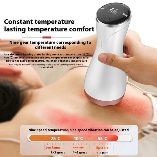 Electric Scraping Hot Compress Vibration Massager