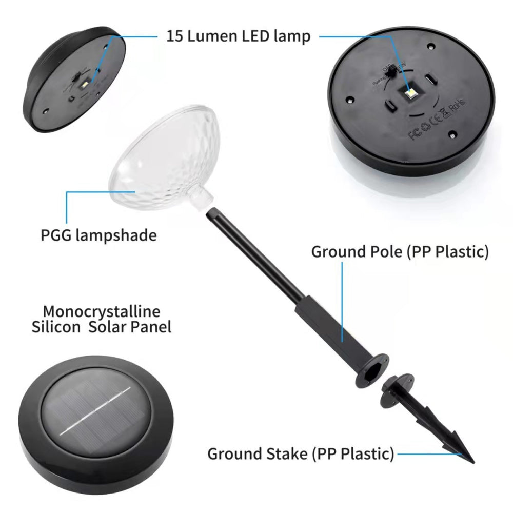 Outdoor Solar Lawn Projection Water Droplets Light