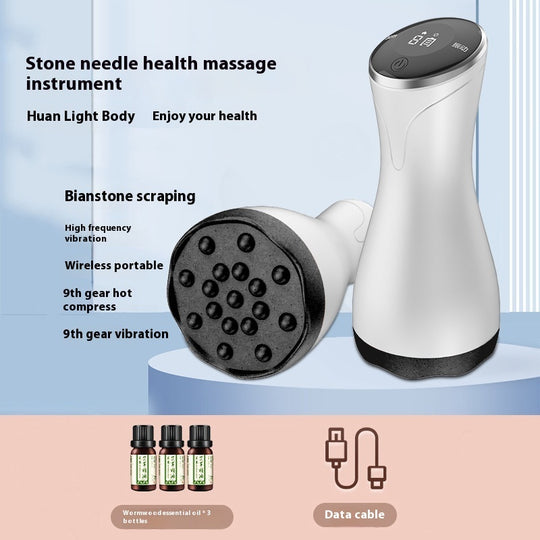 Electric Scraping Hot Compress Vibration Massager
