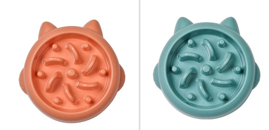 Pet Slow Feeder Bowls for Dogs &amp; Cats