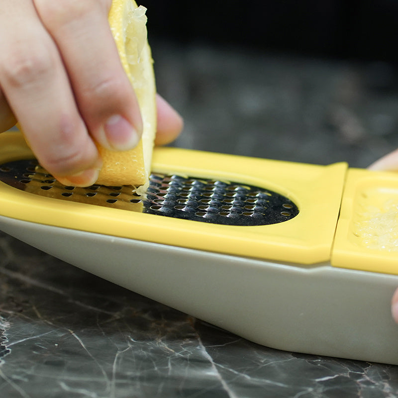 Manual Lemon Juicer with Stainless Steel Grater