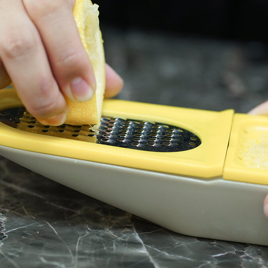 Manual Lemon Juicer with Stainless Steel Grater