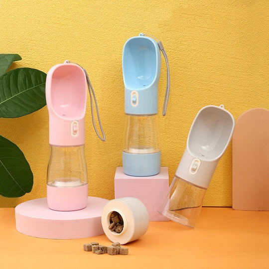 Portable Pet Dog Water Bottle &amp; Feeder Bowl