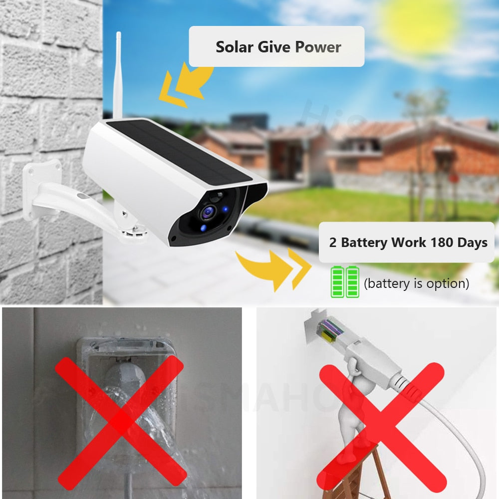 Outdoor Solar Powered Security Camera - Jscomfortzstore