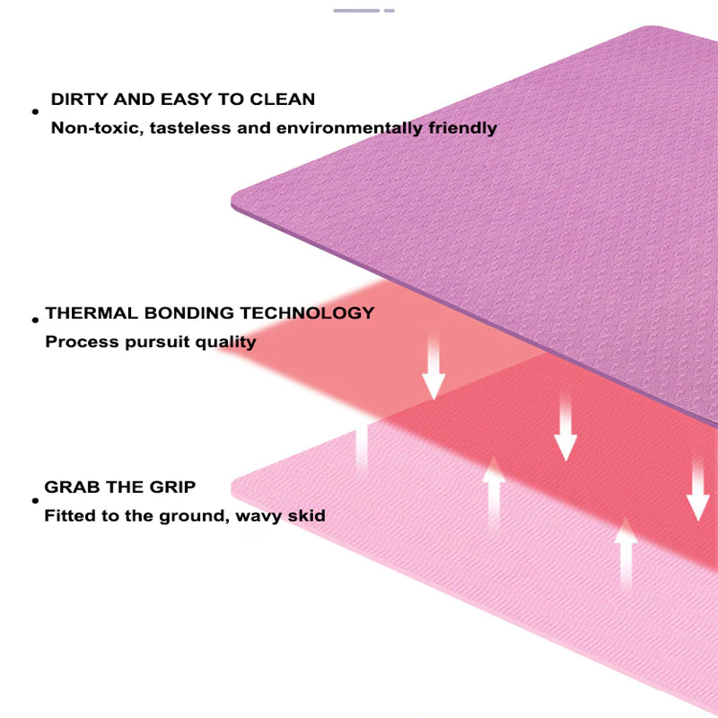 Yoga mat with alignment system