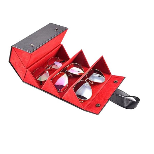 Leather Multiple Glasses Storage Case - 6 PAIRES - Jscomfortzstore