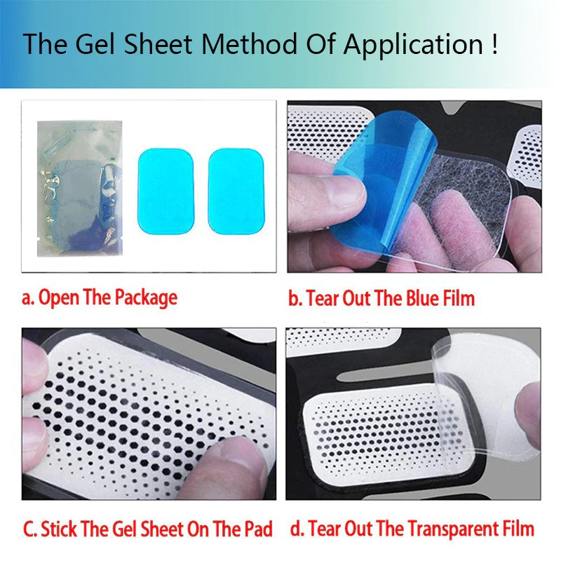 Muscle stimulator gel pads
