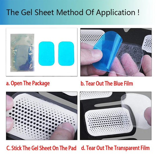 Muscle stimulator gel pads