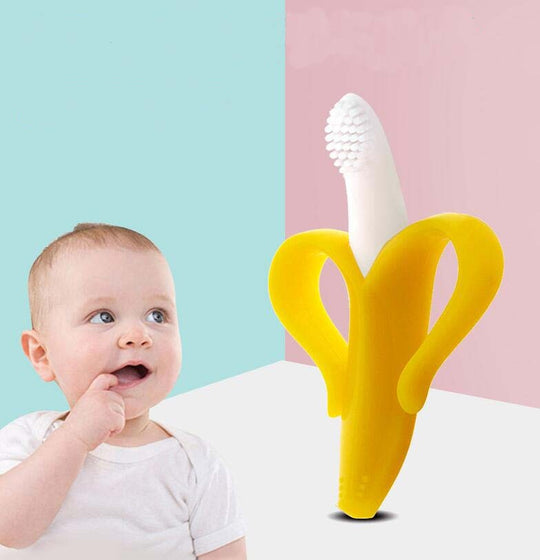 Silicone Toothbrush And Environmentally Safe Baby Teether Teething Ring - Jscomfortzstore