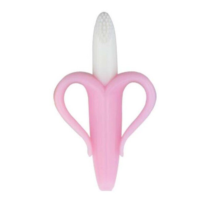 Silicone Toothbrush And Environmentally Safe Baby Teether Teething Ring - Jscomfortzstore