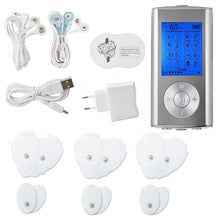 Load image into Gallery viewer, TENS EMS Unit 8 Modes Digital Palm Device Best Pain Relief Machine for Neck Back Lumbar Muscle Stimulator Therapy Body Massager
