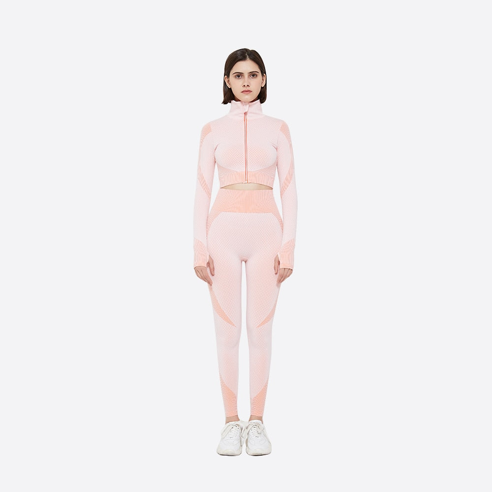 Pink trainer with long sleeve top