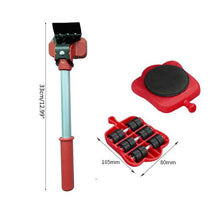 Load image into Gallery viewer, 5Pcs Professional Furniture Mover Tool Set Heavy Stuffs Transport Lifter
