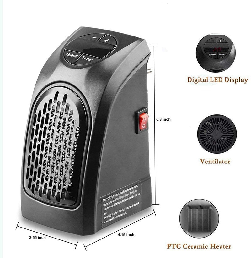 Wall electric heater