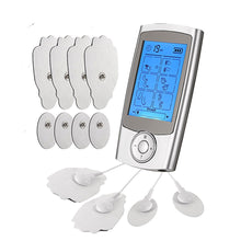 Load image into Gallery viewer, Rechargeable 16 Modes Electronic Pulse Massager EMS TENS Unit Muscle Stimulator Pain Relief Therapy with 12pcs Electrode Pads
