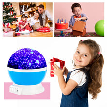 Load image into Gallery viewer, Children Bedroom Star Projector LED Night Lamp
