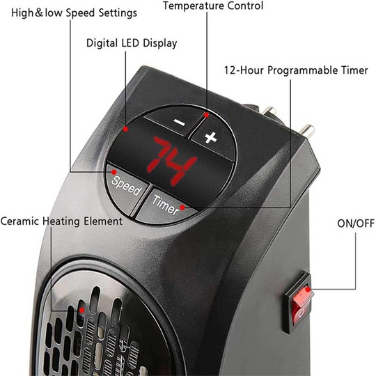 Wall electric heater