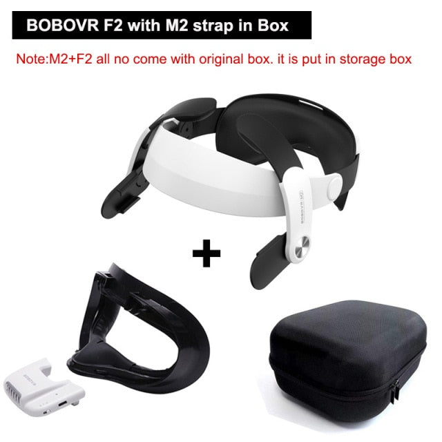 BOBOVR M2 Strap F2 For Oculus Quest 2 Fan Lens No Fog Halo Strap Protective C2 Case Handle Cover For Oculus Quest2 Accessoires