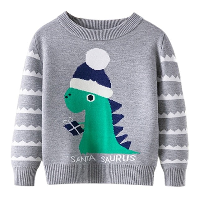 Children Girl and Boys Christmas Pullover Knitting Long Sleeve Outfits - Jscomfortzstore