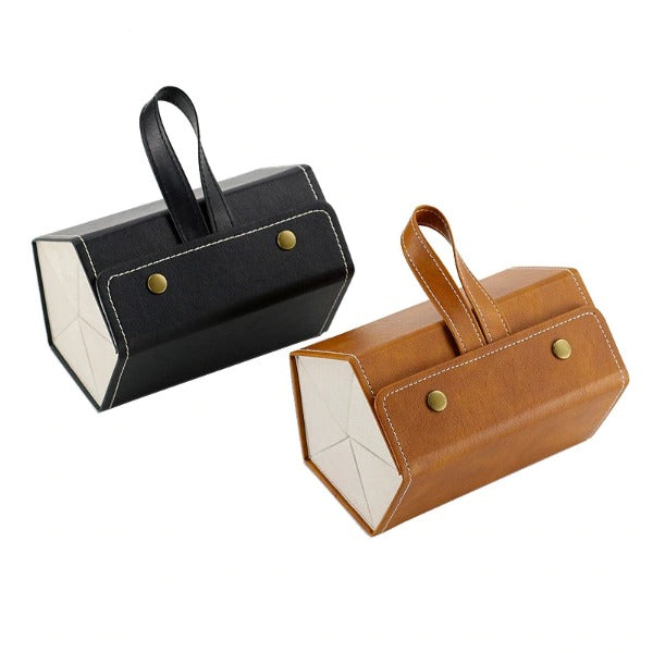 Leather Multiple Glasses Storage Case - 6 PAIRES - Jscomfortzstore